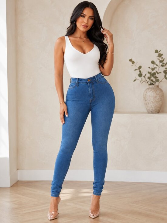 Fashion Nova Denim - Fashion Nova Classic High Waist Skinny Jeans | Size 11